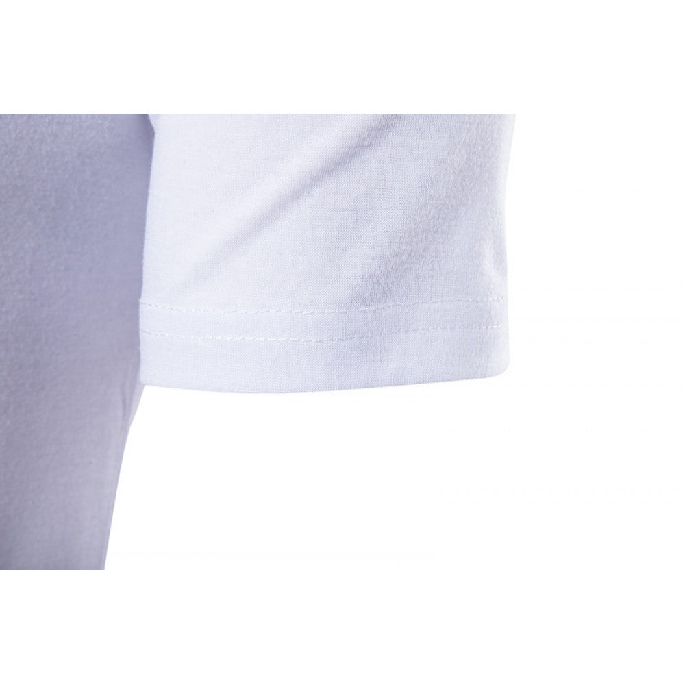 Summer New Men's Stitching Mid-Length Round Neck Short-Sleeved T-Shirt Mens