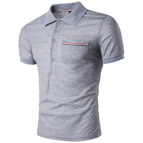 Casual Men's Polo Shirt British Style