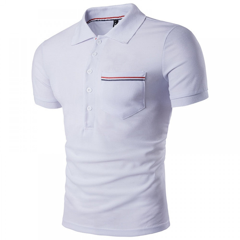 Casual Men's Polo Shirt British Style